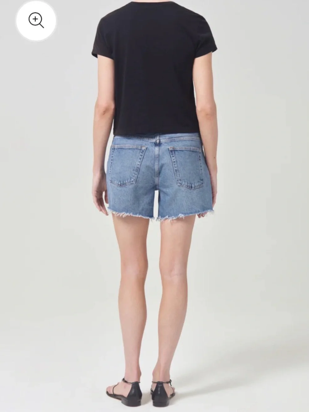 Agolde Parker Long Denim Shorts